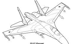 Раскраски Военный самолет