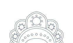 Раскраска Кокошник