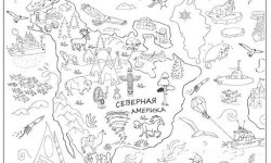 Раскраска Северная Америка