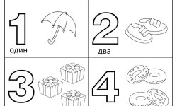 Раскраски Изучаем цифры
